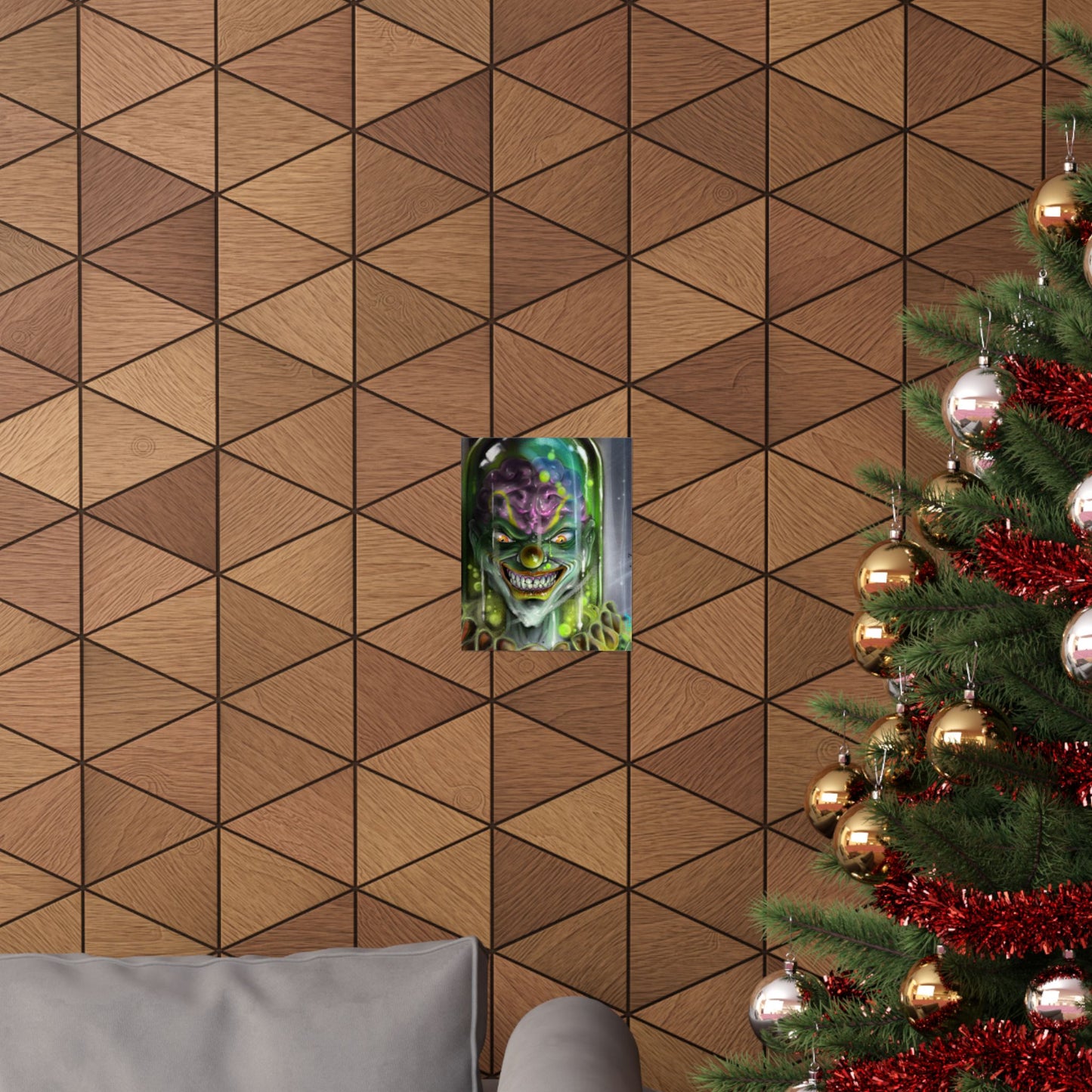 Creepy Clown Art Poster, Wall Decor, Halloween Decor, Horror Art, Unique Gift Idea, Nursery Decoration